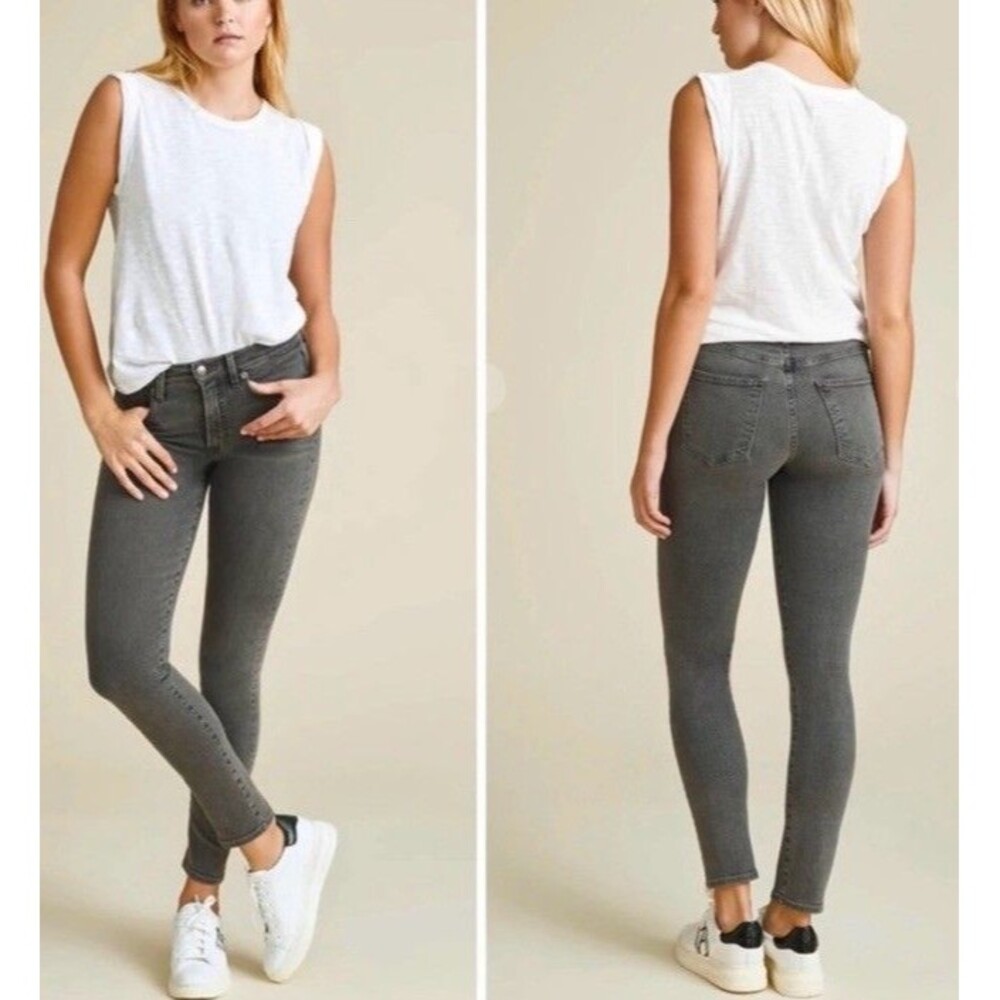 Veronica Beard Emma Skinny Mid Rise Jeans In Stonington Gray Size 26/2